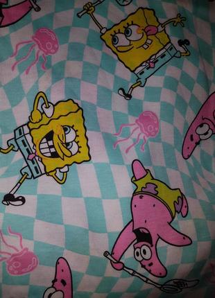 Комплект губка боб, піжама бавовна primark spongebob 8-9 років 134 см6 фото