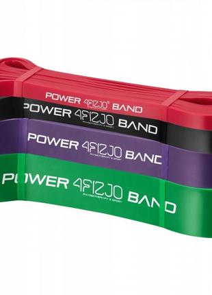 Эспандер-петля 4fizjo power band 6-36 кг (резина для фитнеса и спорта) набор 4 шт 4fj00638 фото