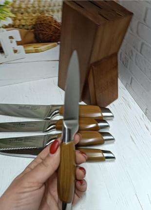 Набір кухонних ножів maxmark mk-k09 6 предметів2 фото