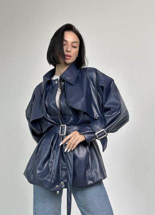 Мега розпродаж! неймовірна куртка з еко-шкіри в стилі zara відмінна якість 😍🥰5 фото