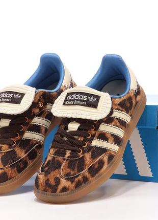 Кроссовки adidas samba pony wales bonner leopard6 фото