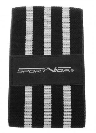 Резинка для фитнеса и спорта тканевая sportvida hip band size l sv-hk02658 фото