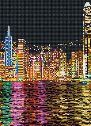 Алмазна мозаїка нічний нью йорк 40х50 см colorart sp0491 фото