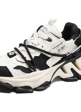 Жіночі кросівки next impulsive розмір 39 (25 см) чорно-білі v-118931 фото
