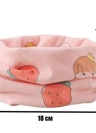 Шарф-бафф и носочки-ботиночки для малышей с не скользящей подошвой 24/25(14,5 см) розовый v-118062 фото