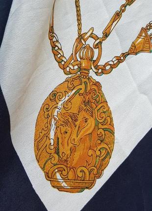 Винтажный платок с часами alexon