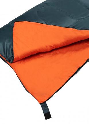 Спальный мешок (спальник) одеяло sportvida sv-cc0061 +2 ...+21°c r navy green/orange6 фото