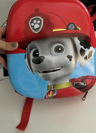 Дошкольный рюкзак orteker 3d детский ранец с изображением мультяшного героя маршал щенячий патруль paw patrol1 фото