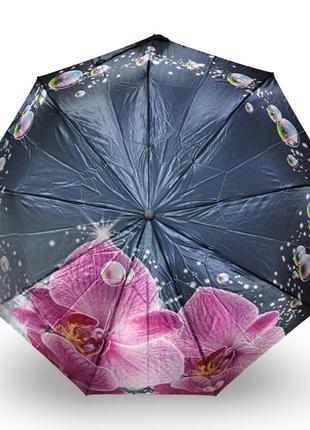 Жіноча парасоля frei regen напівавтомат орхідея атлас #0908143 фото
