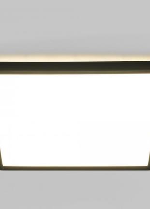 Светодиодный светильник с декоративной подсветкой квадратный videx vl-dl3s-244b  24w 4000k черный1 фото
