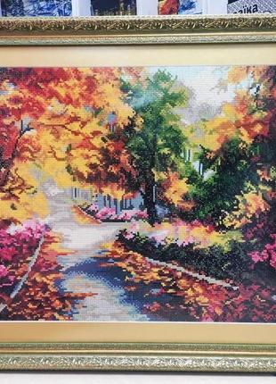 Алмазна мозаїка кольорова осінь 40х50 см colorart  sp0417 фото