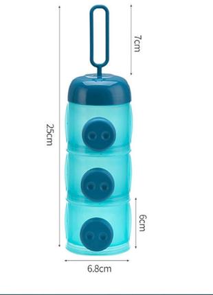 Хипсит, ерго-рюкзак кенгуру переноска baby carrier 6 в 1 синій і контейнер для дитячих сумішей (n-1397)7 фото