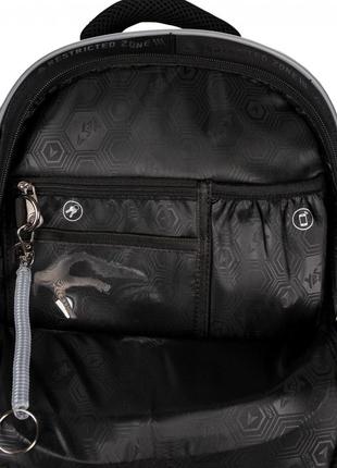 Рюкзак шкільний напівкаркасний yes gamer s-91 38х29х13 см, 14 л, чорний (559589)6 фото