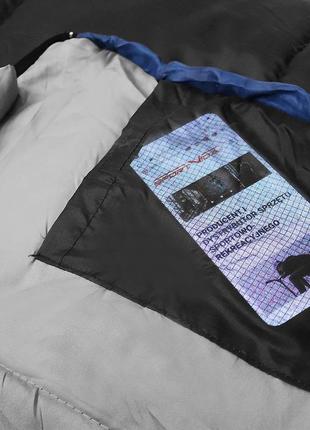 Спальный мешок (спальник) одеяло sportvida sv-cc0068 -3 ...+21°c r black/grey10 фото