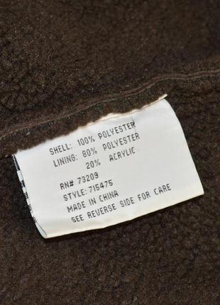 Брендовая коричневая дубленка на молнии с капюшоном и карманами j. percy sport5 фото