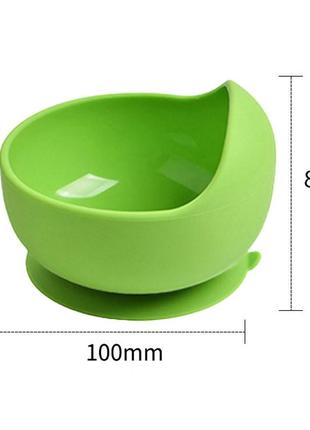 Набор посуды 2life глубокая тарелка слюнявчик y7 ложка и поильник-непроливайка зеленый v-118635 фото
