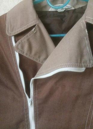 Джинсова курточка косуха на підкладці2 фото