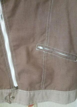 Джинсова курточка косуха на підкладці3 фото