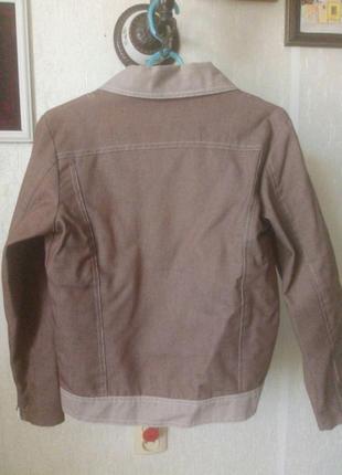 Джинсова курточка косуха на підкладці4 фото