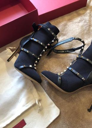 Туфлі панчоху valentino rockstud4 фото