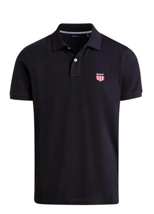 Поло мужское gant shield pique sleeve polo gt-9768bl l