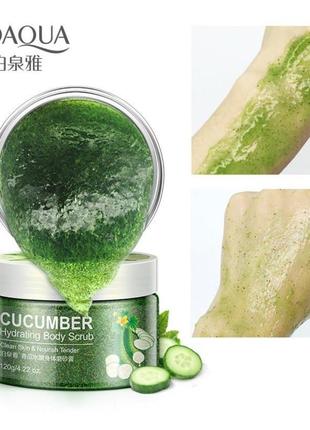 Скраб для тела с экстрактом огурца bioaqua cucumber hydrating body scrub2 фото