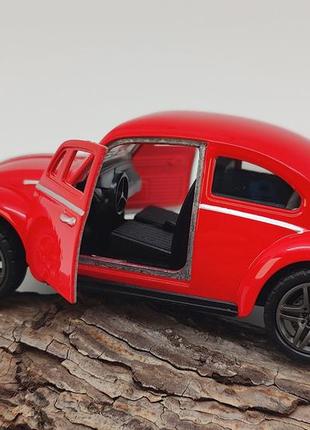 Модель автомобиля фольксваген жук, красный арт. 048415 фото