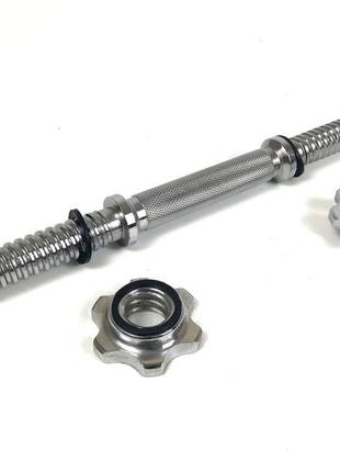 Гантельний гриф easyfit 40 см ø 25 мм хромований