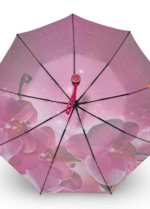 Жіноча парасоля frei regen напівавтомат орхідея атлас #0908135 фото
