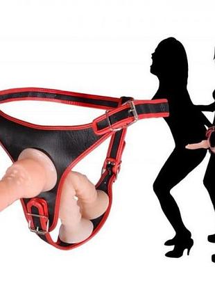 Страпон потрійний female harness ultra 4