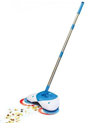 Механическая швабра-веник hurricane spin broom щетка веник эффект пылесоса8 фото