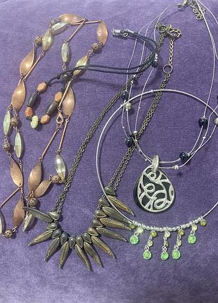 Ожерелье колье бусы винтаж