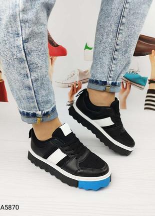 Черные кроссовки унисекс