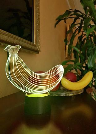 Сменная картинка для ночника-светильника 3d "банан"  3dtoyslamp  (2000002616740)