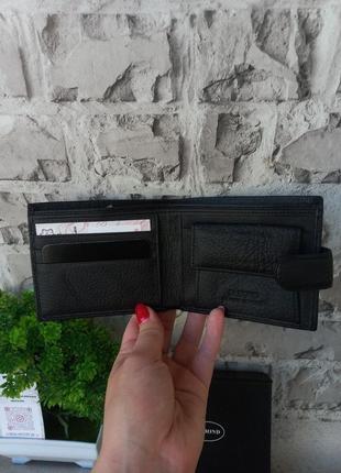Мужской кожаный кошелек портмоне кожаное6 фото