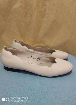 Шкіряні туфлі балетки marks & spencer collection