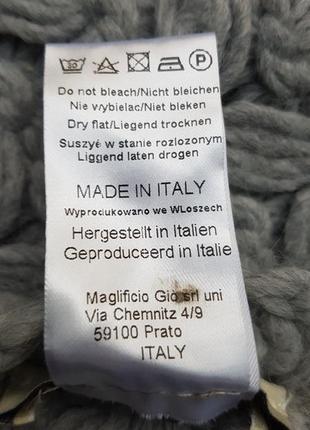 Уютный шарф с шерстяной нитью cocogio италия2 фото