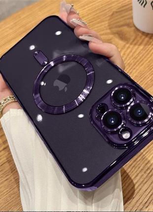 Tpu чехол delight case with magnetic safe с защитными линзами на камеру на apple iphone 11,14 о макс5 фото