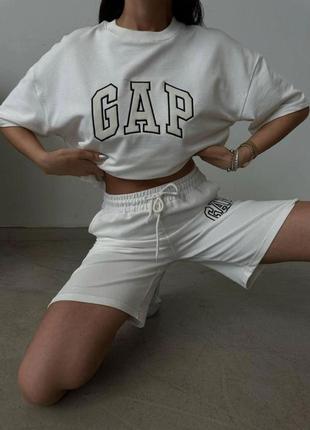 ❤️є накладений платіж❤️новий жіночій спортивний костюм шорти+футболка на весну/літо для прогулянок2 фото
