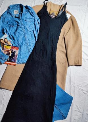 Asos-асос плаття трикотажне максі довге в підлогу з вирізом на спині нове зі вставками