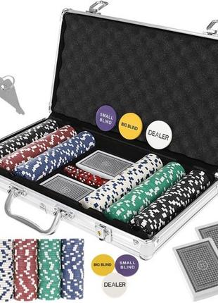 Покер - набір з 300 фішок у валізі hq