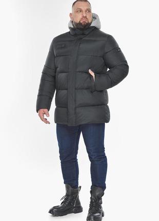Функціональна чоловіча куртка в графітовому кольорі модель 645503 фото