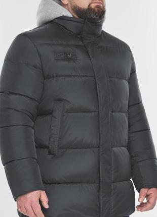 Функціональна чоловіча куртка в графітовому кольорі модель 645508 фото