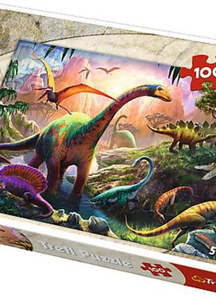 Пазли -(100 елм.) - "планета динозаврів"