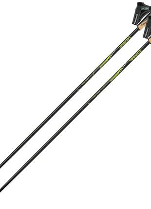 Палки для скандинавской ходьбы карбоновые ультралегкие gabel fx-75 snake carbon 115 dual spike
