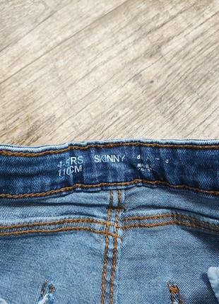 Джинсы узкие, скинни, denim co, р. 104-110, 4-5 года, длинна 59см6 фото