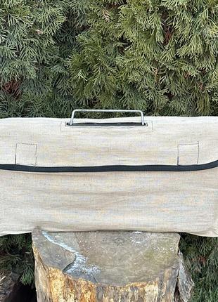 Чехол для мангала-чемодана на 10 шампуров белый1 фото