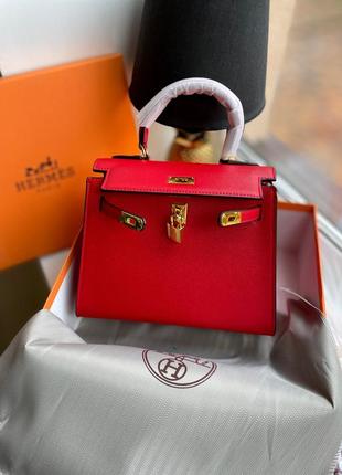 Жіноча сумочка hermes red premium 💎 25/20