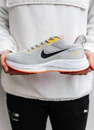 Чоловічі весняні легкі кросівки в стилі nike zoom найк текстильні сірі бежеві 40-44 весна-літо9 фото