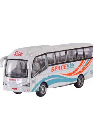 Автобус туристический автопром ap7427 масштаб 1:64 (white) от lamatoys